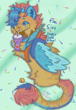 Silly, major shade, wings, colored lines (1300+)